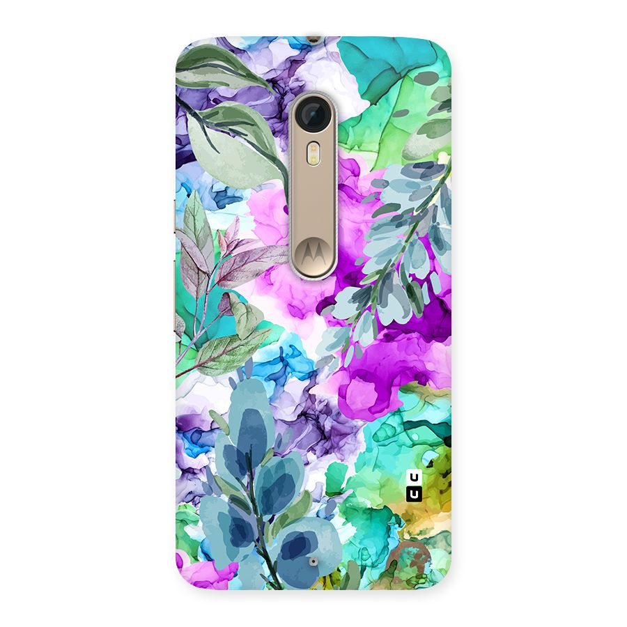 Decorative Florals Printed Back Case for Motorola Moto X Style