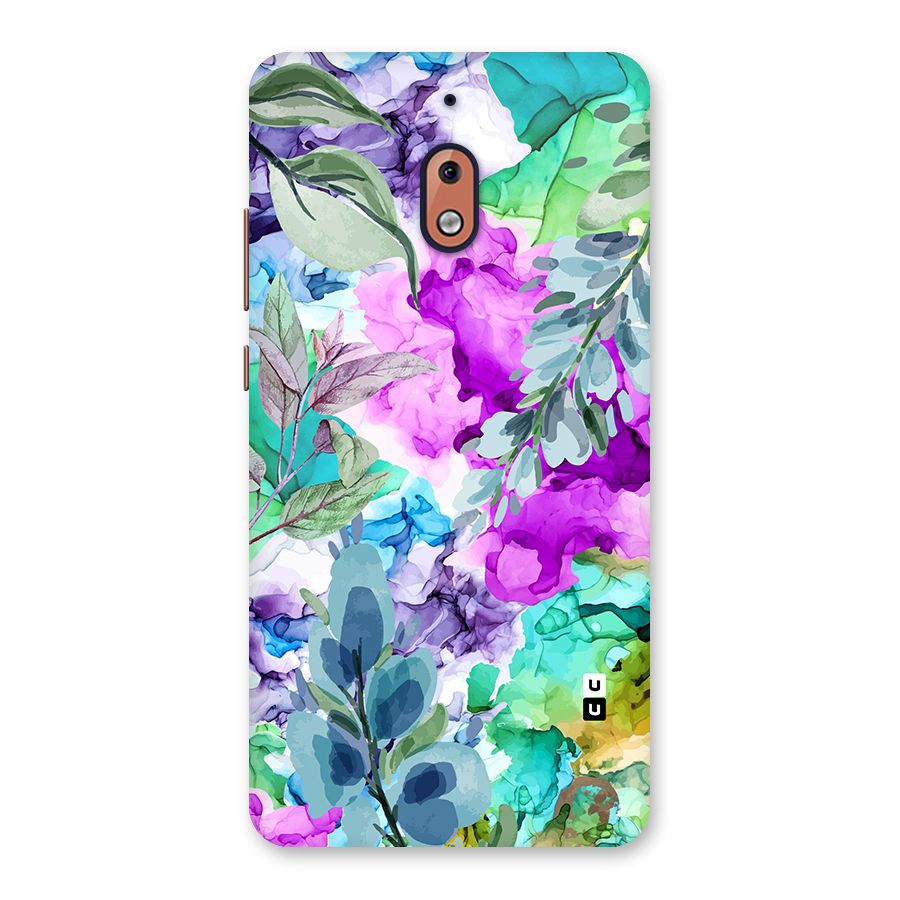 Decorative Florals Printed Back Case for Nokia 2.1