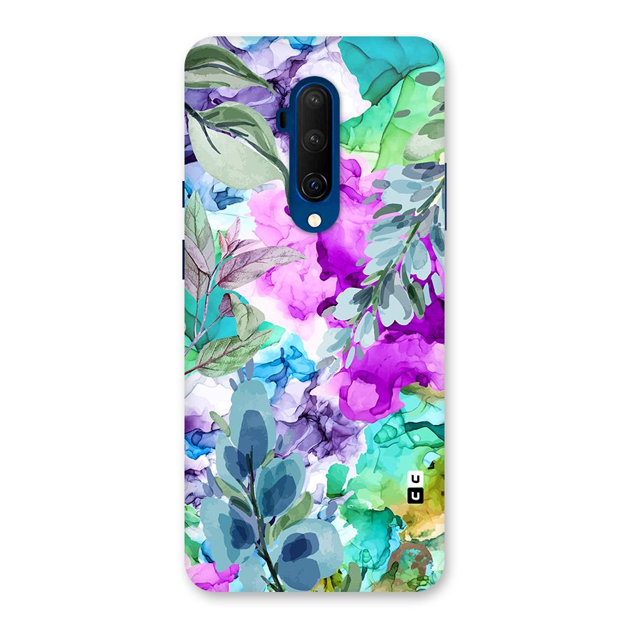 Decorative Florals Printed Back Case for OnePlus 7T Pro