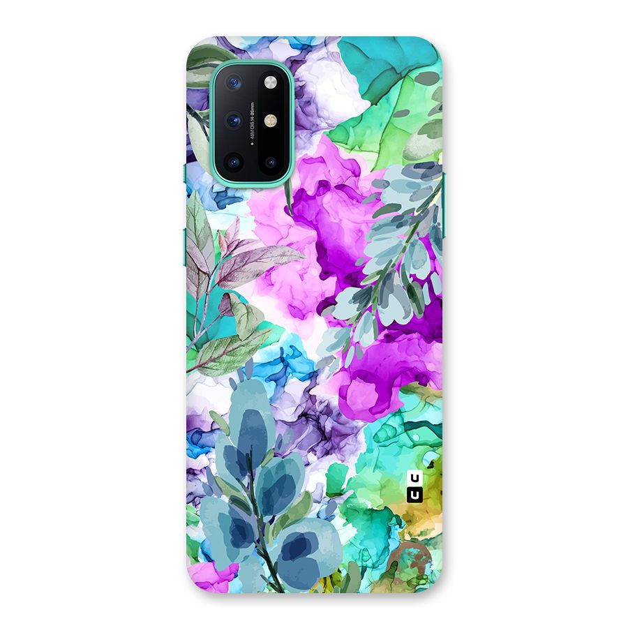 Decorative Florals Printed Back Case for OnePlus 8T