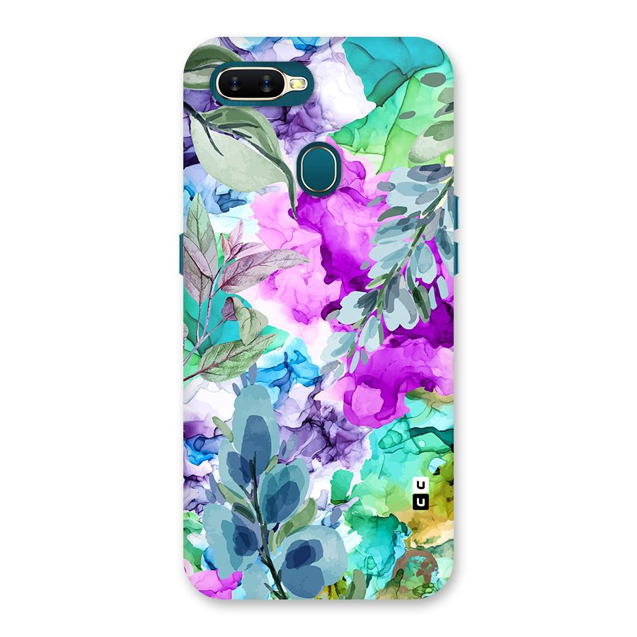 Decorative Florals Printed Back Case for Oppo A12s