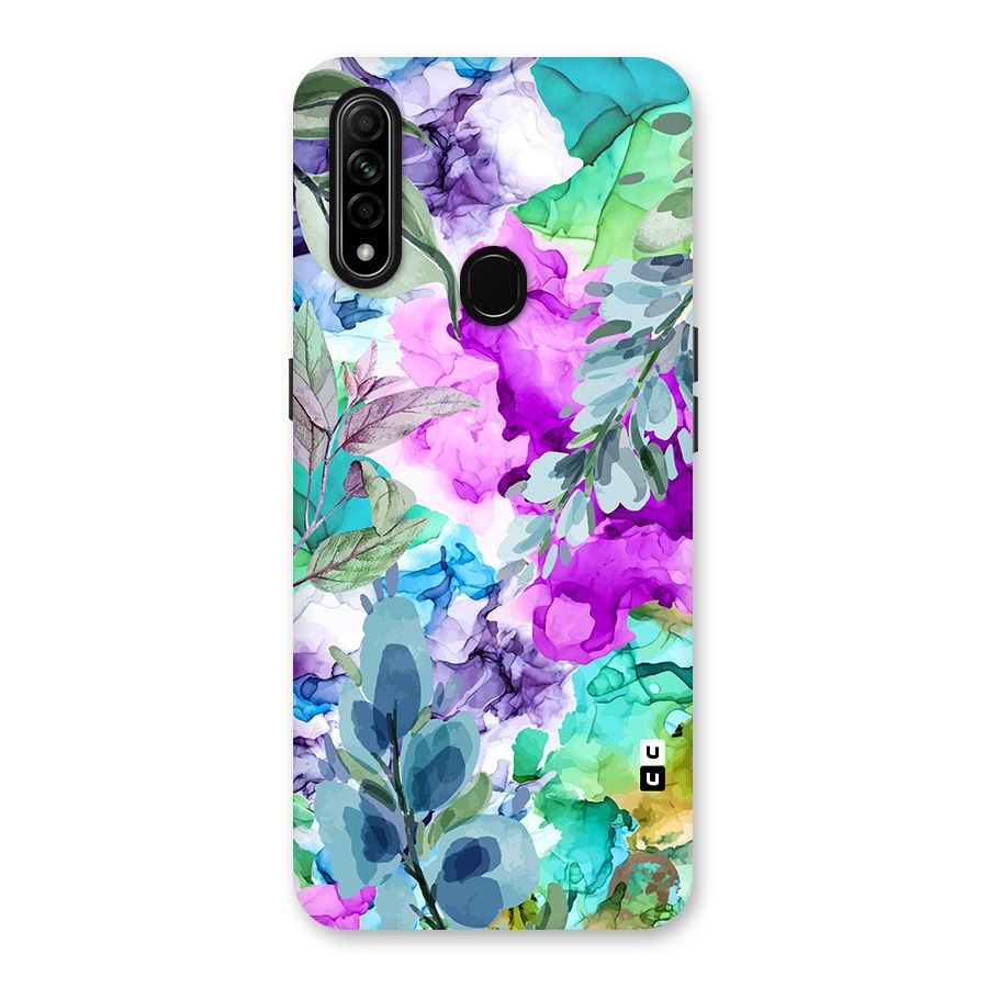 Decorative Florals Printed Back Case for Oppo A31