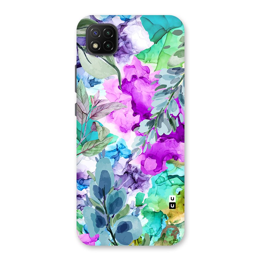 Decorative Florals Printed Back Case for Poco C3