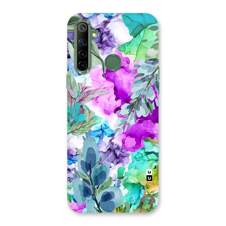 Decorative Florals Printed Back Case for Realme Narzo 10