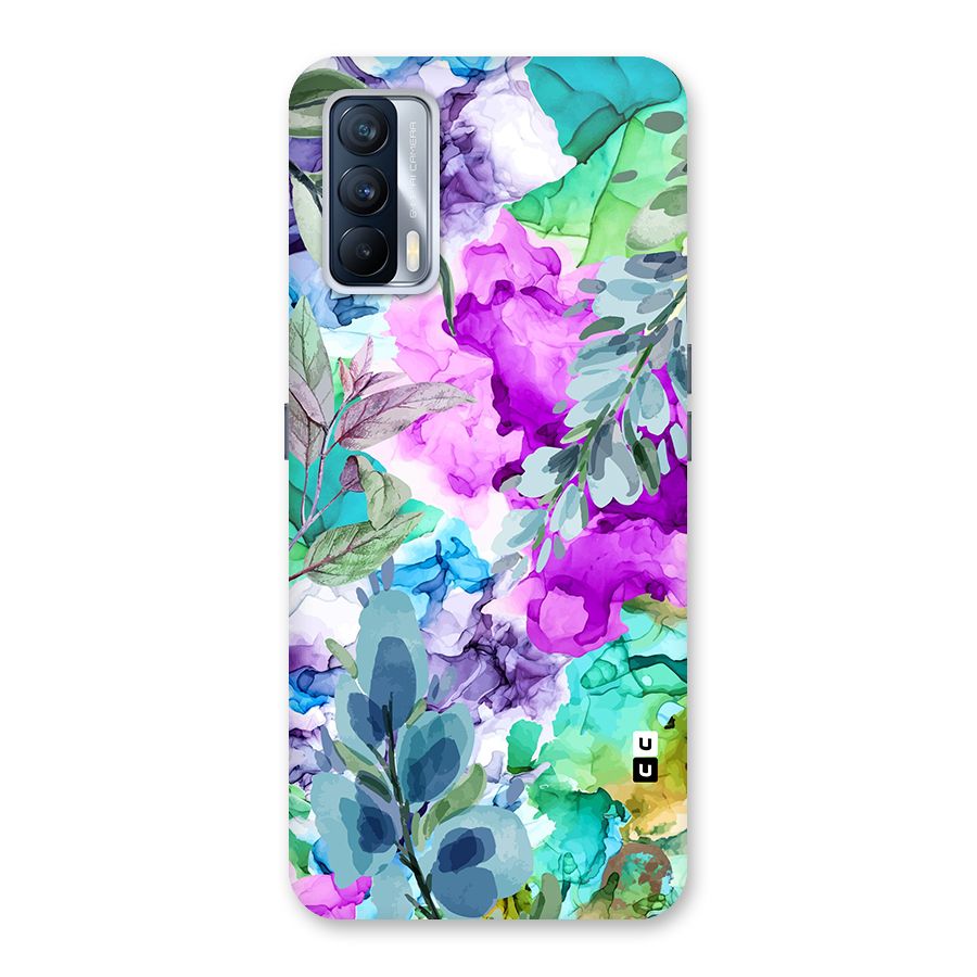 Decorative Florals Printed Back Case for Realme X7