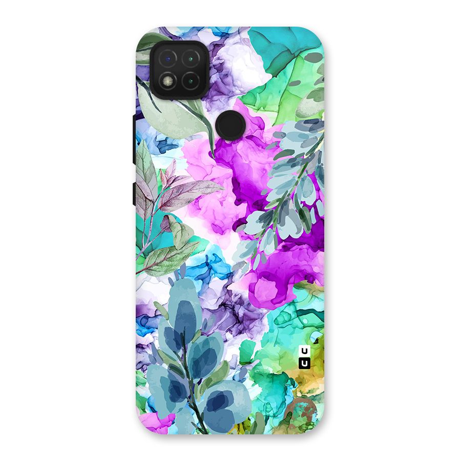 Decorative Florals Printed Back Case for Redmi 9C
