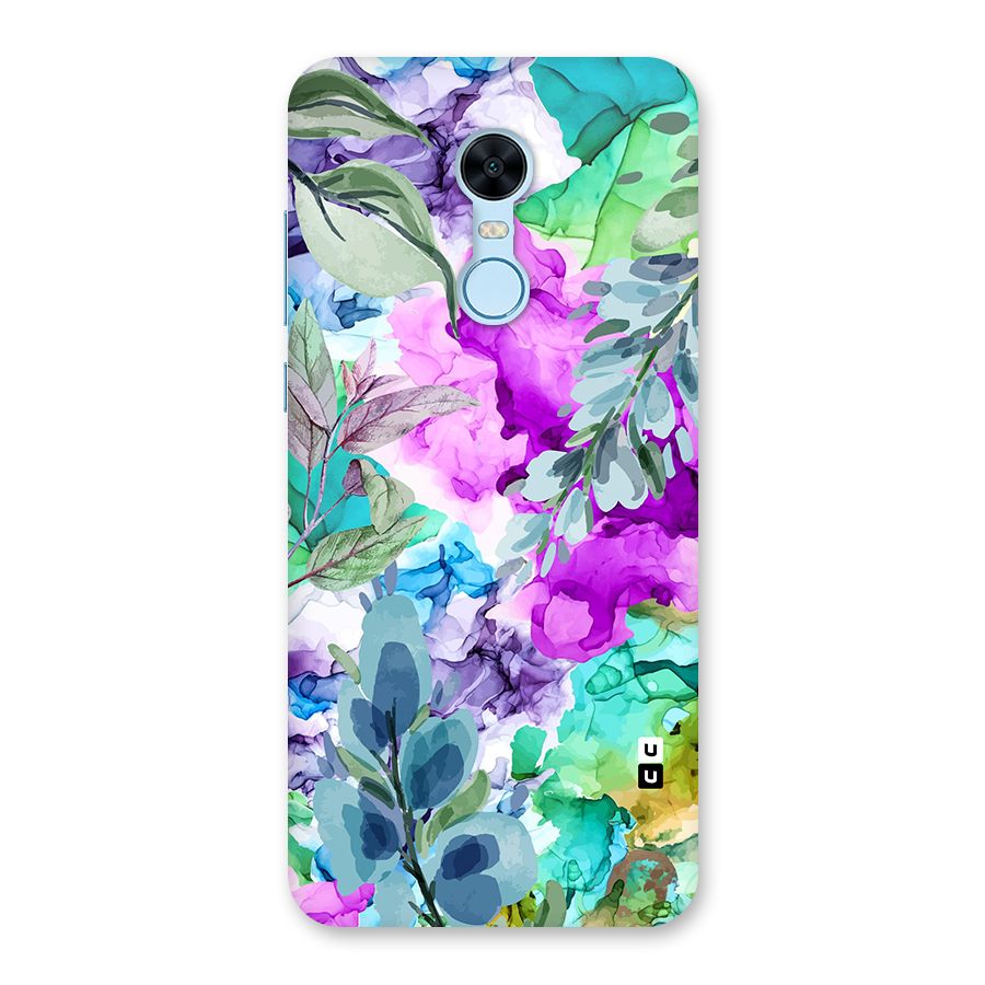 Decorative Florals Printed Back Case for Redmi Note 5