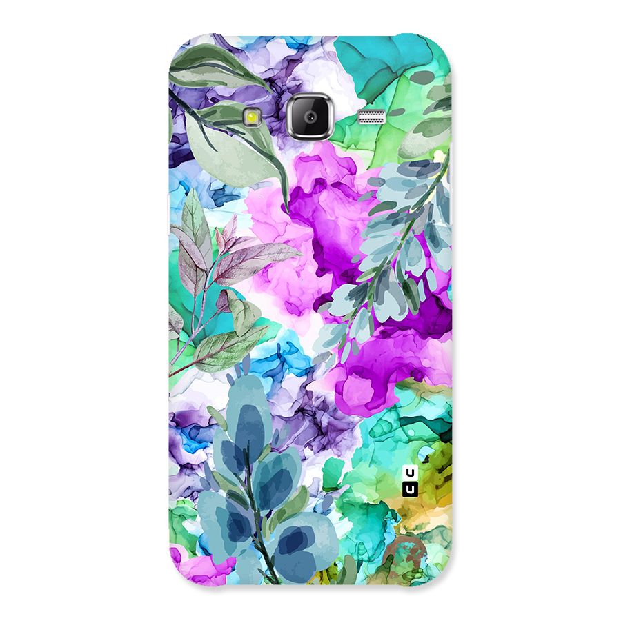 Decorative Florals Printed Back Case for Samsung Galaxy J5