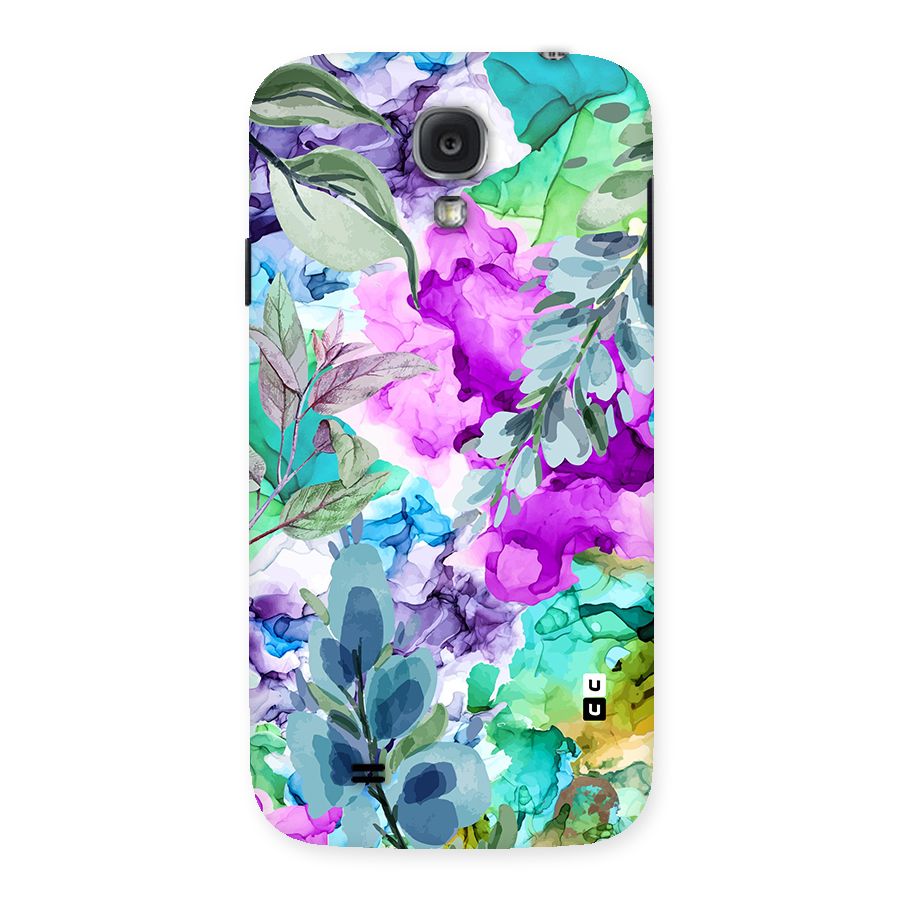 Decorative Florals Printed Back Case for Samsung Galaxy S4