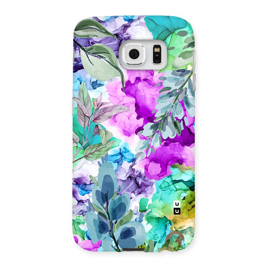 Decorative Florals Printed Back Case for Samsung Galaxy S6