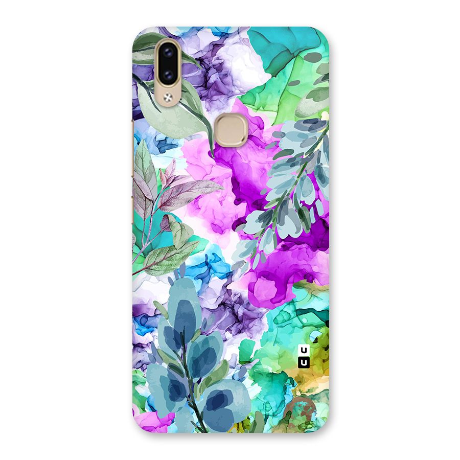 Decorative Florals Printed Back Case for Vivo V9 Youth