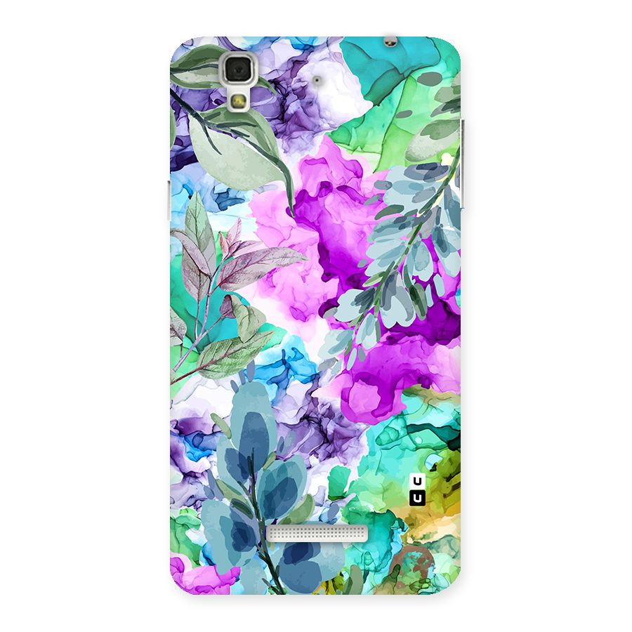 Decorative Florals Printed Back Case for YU Yureka Plus