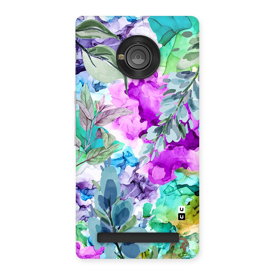 Decorative Florals Printed Back Case for Yu Yunique