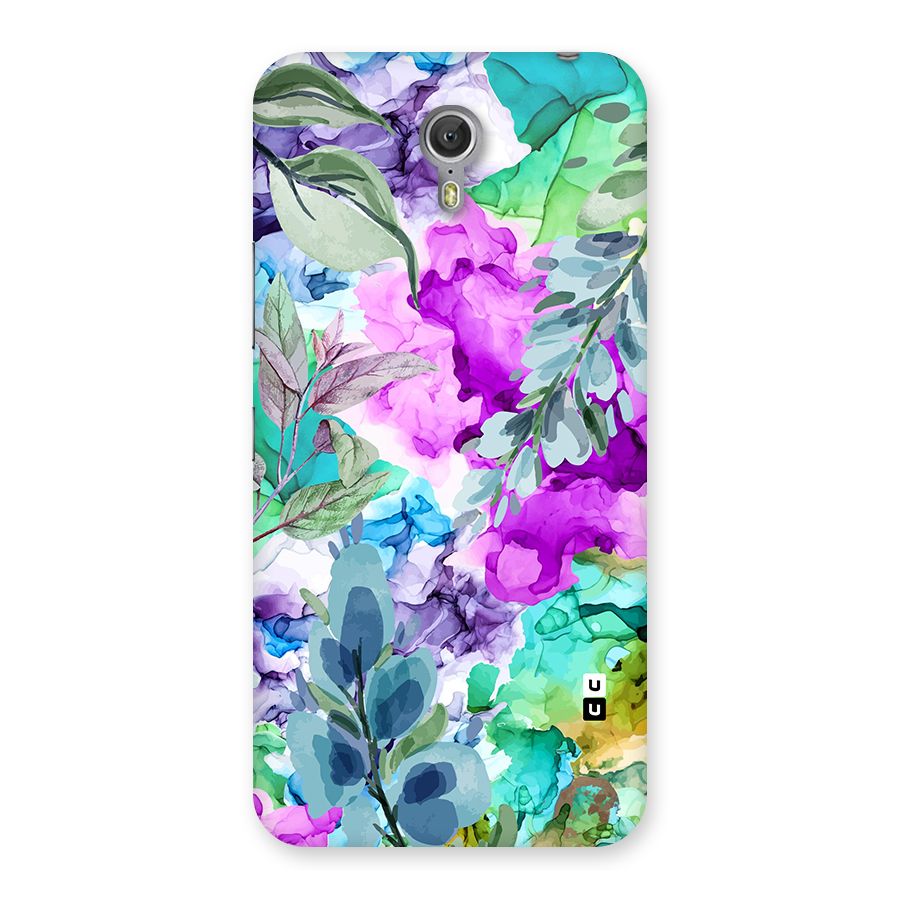Decorative Florals Printed Back Case for Zuk Z1