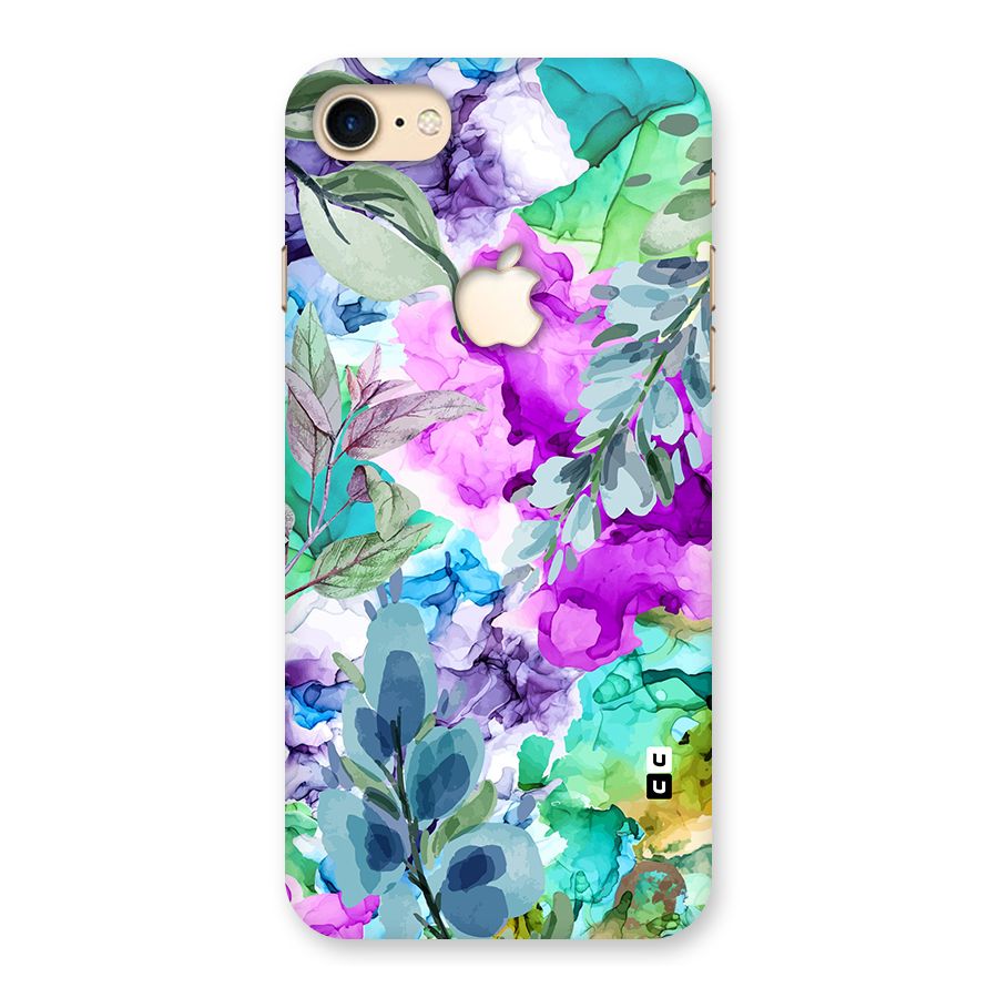 Decorative Florals Printed Back Case for iPhone 7 Apple Cut