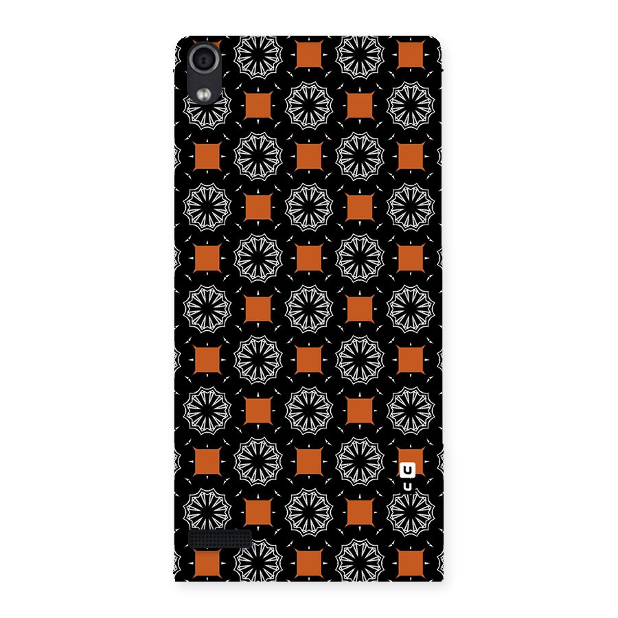 Decorative Wrapping Pattern Back Case for Ascend P6