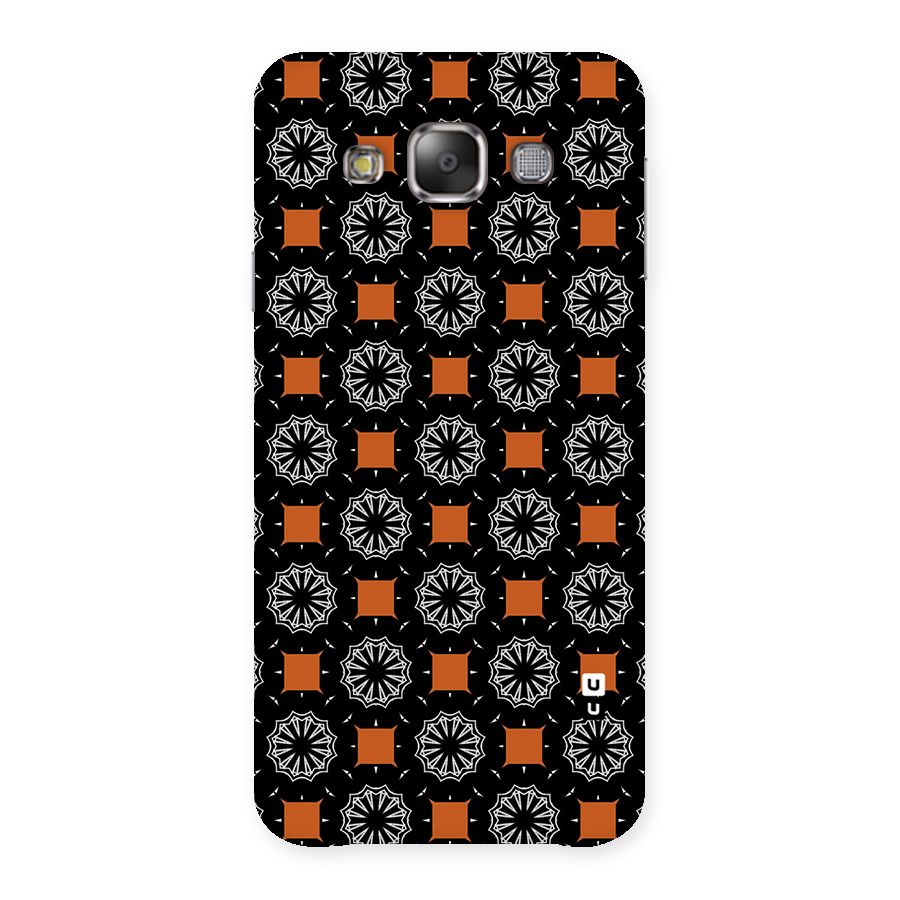 Decorative Wrapping Pattern Back Case for Galaxy E7