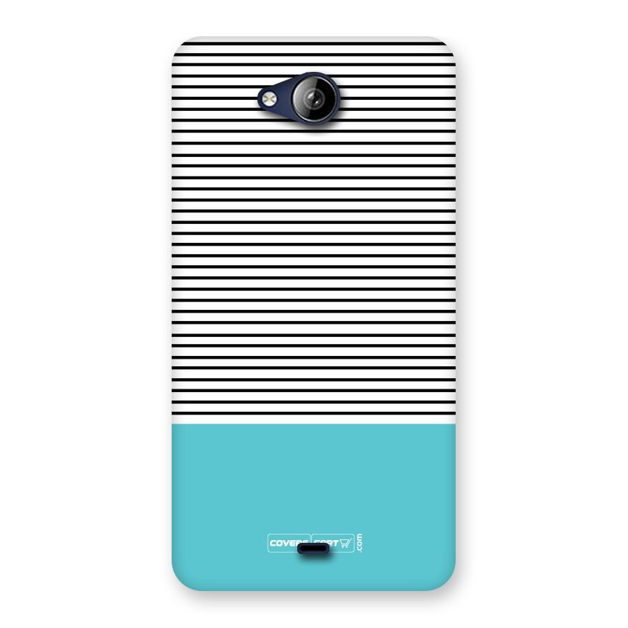 Deep Sky Blue Stripes Back Case for Canvas Play Q355