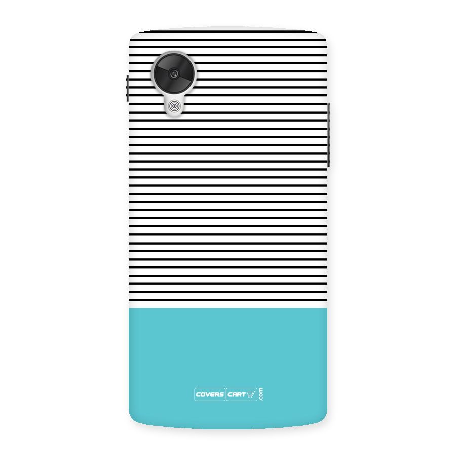 Deep Sky Blue Stripes Back Case for Google Nexsus 5