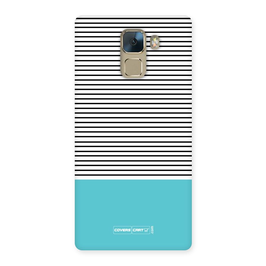 Deep Sky Blue Stripes Back Case for Huawei Honor 7