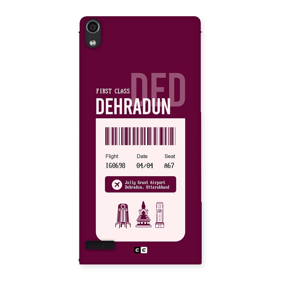 Dehradun Boarding Pass Back Case for Ascend P6