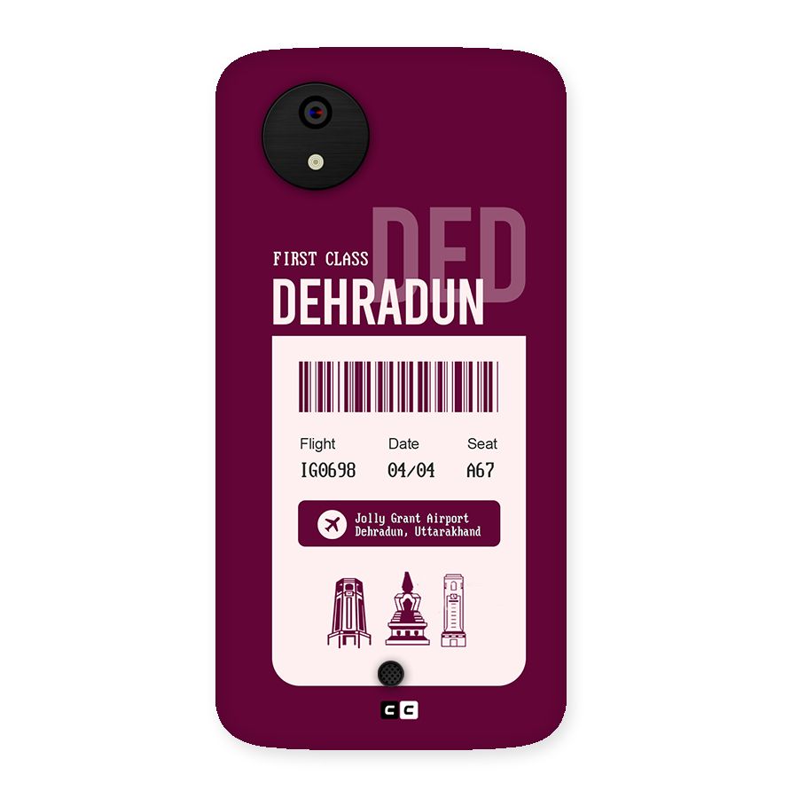 Dehradun Boarding Pass Back Case for Canvas A1  AQ4501