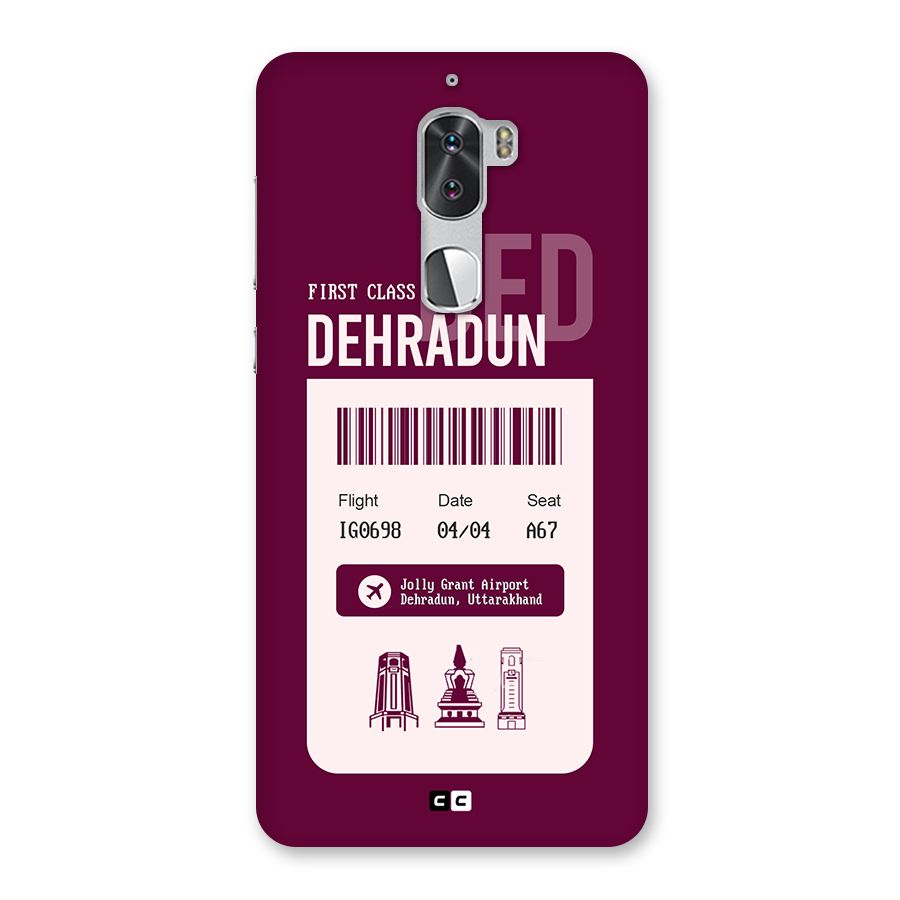 Dehradun Boarding Pass Back Case for Coolpad Cool 1