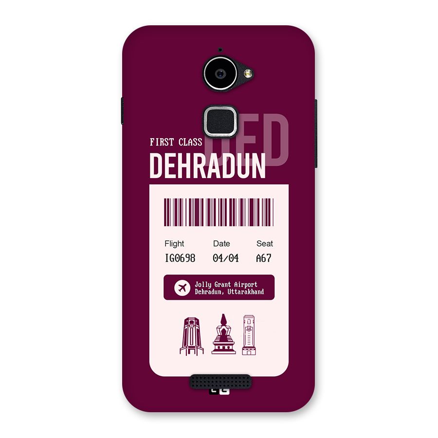 Dehradun Boarding Pass Back Case for Coolpad Note 3 Lite