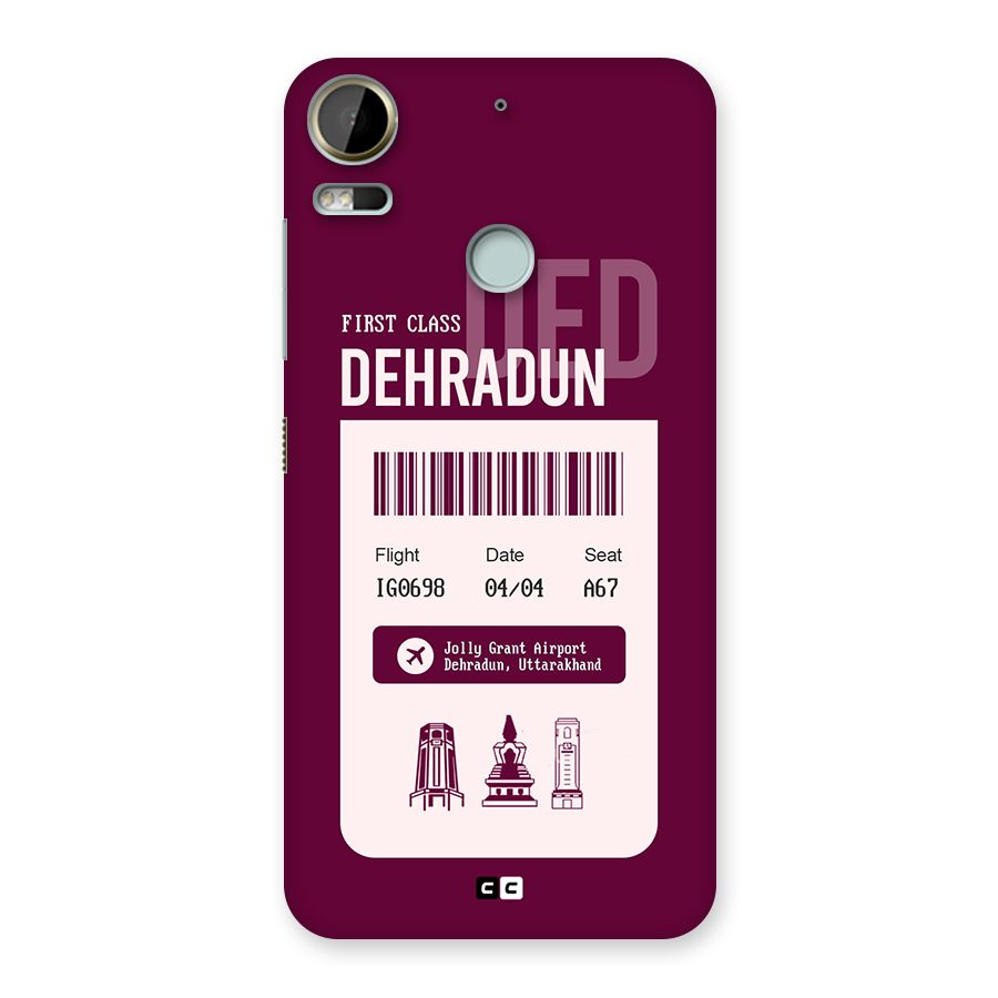 Dehradun Boarding Pass Back Case for Desire 10 Pro