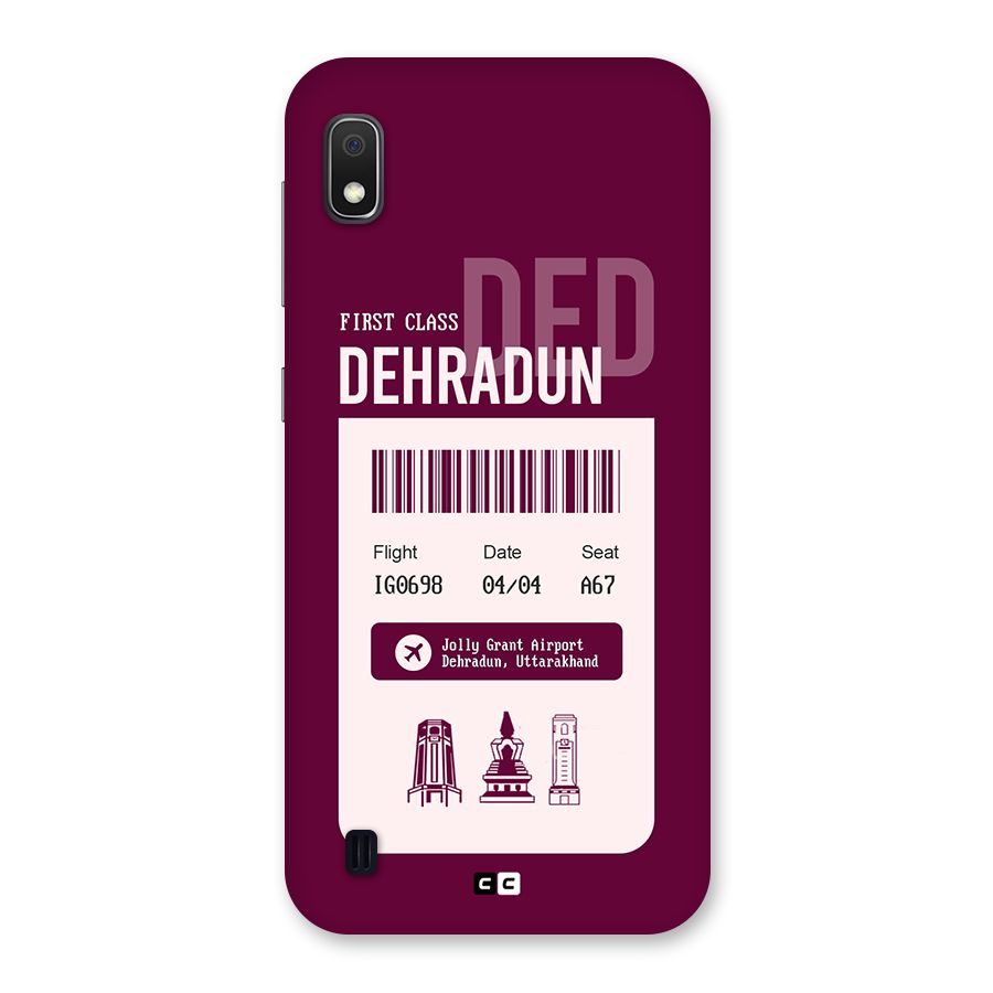 Dehradun Boarding Pass Back Case for Galaxy A10