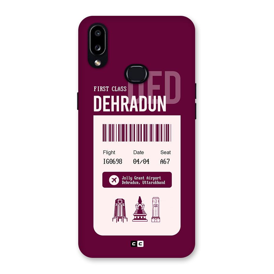 Dehradun Boarding Pass Back Case for Galaxy A10s