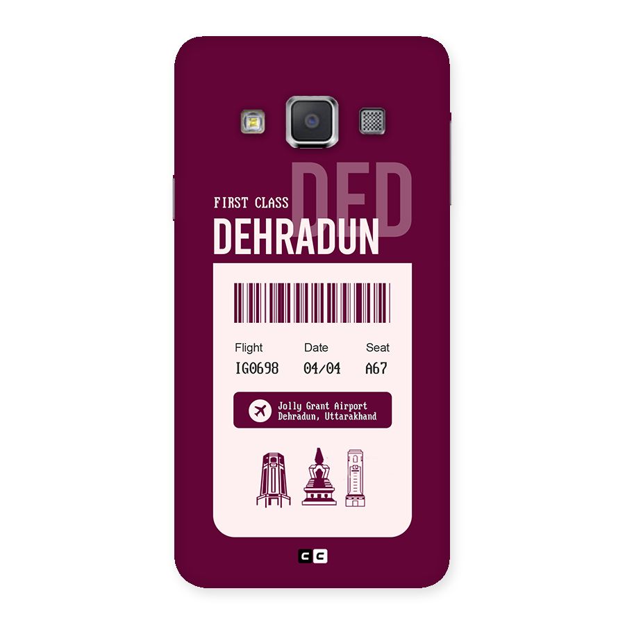 Dehradun Boarding Pass Back Case for Galaxy A3