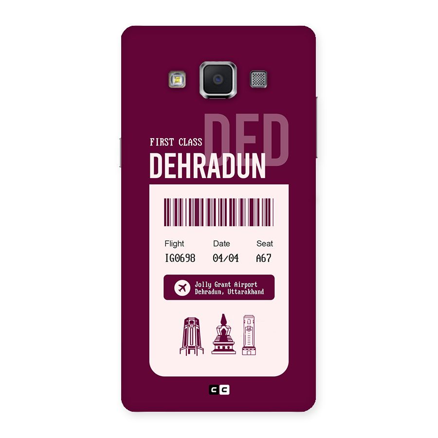 Dehradun Boarding Pass Back Case for Galaxy A5