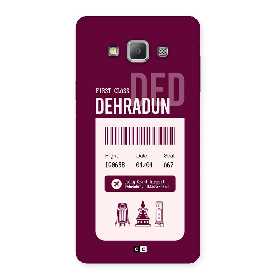 Dehradun Boarding Pass Back Case for Galaxy A7
