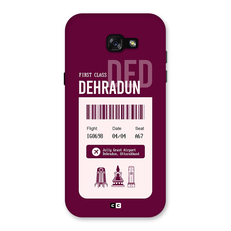 Dehradun Boarding Pass Back Case for Galaxy A7 (2017)