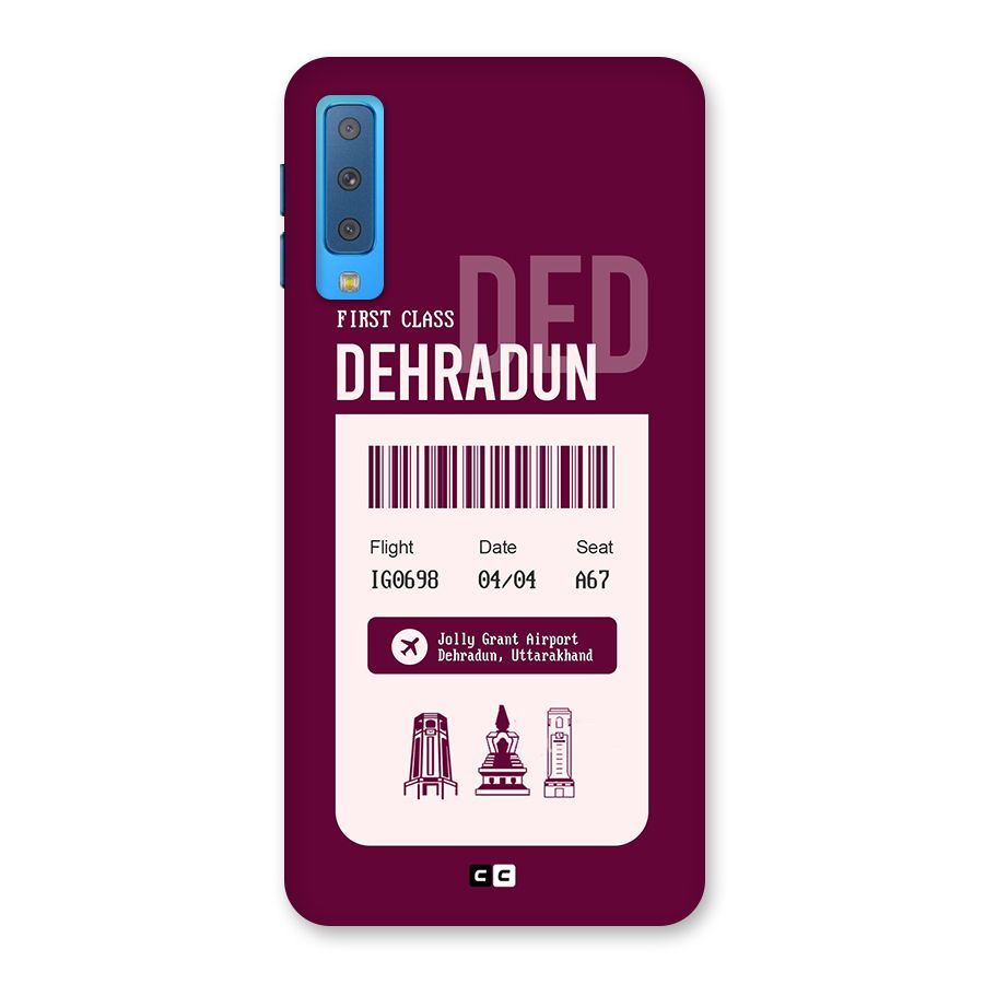Dehradun Boarding Pass Back Case for Galaxy A7 (2018)