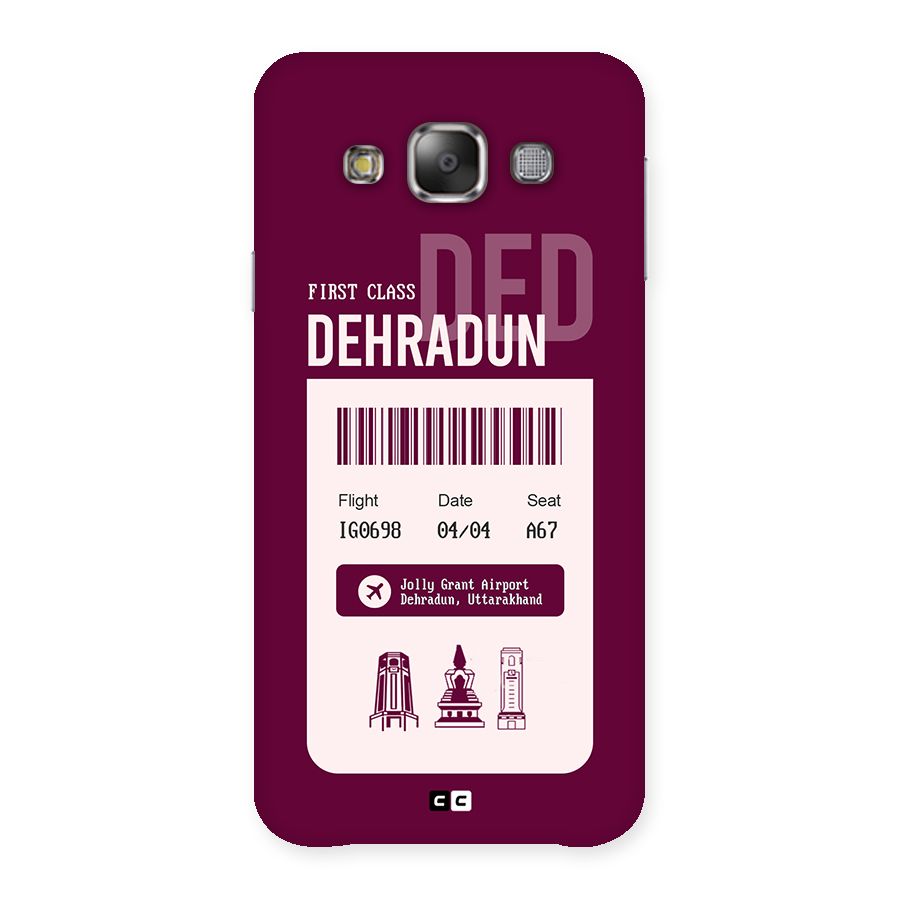Dehradun Boarding Pass Back Case for Galaxy E7