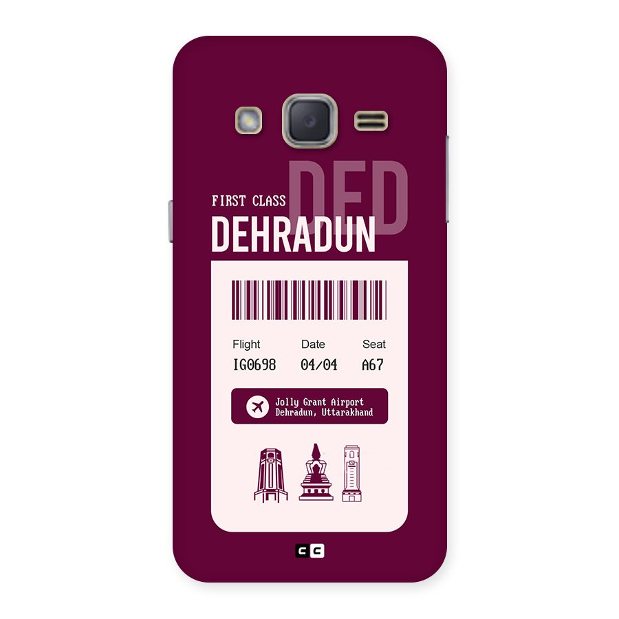 Dehradun Boarding Pass Back Case for Galaxy J2
