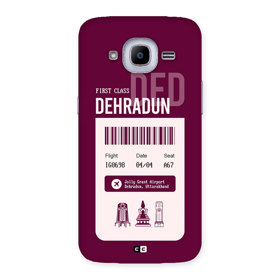 Dehradun Boarding Pass Back Case for Galaxy J2 2016