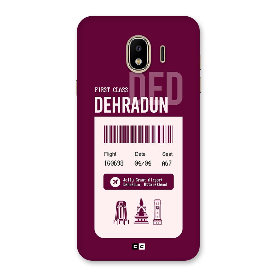 Dehradun Boarding Pass Back Case for Galaxy J4