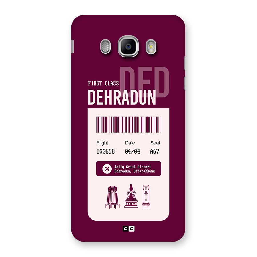 Dehradun Boarding Pass Back Case for Galaxy J5 2016