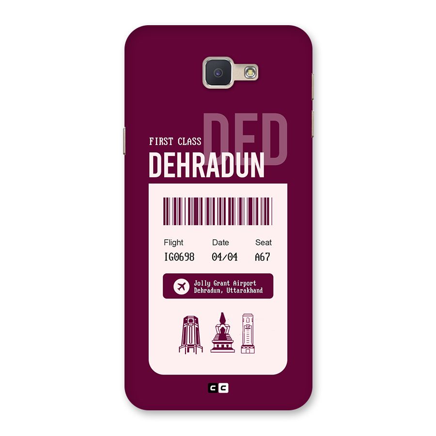 Dehradun Boarding Pass Back Case for Galaxy J5 Prime