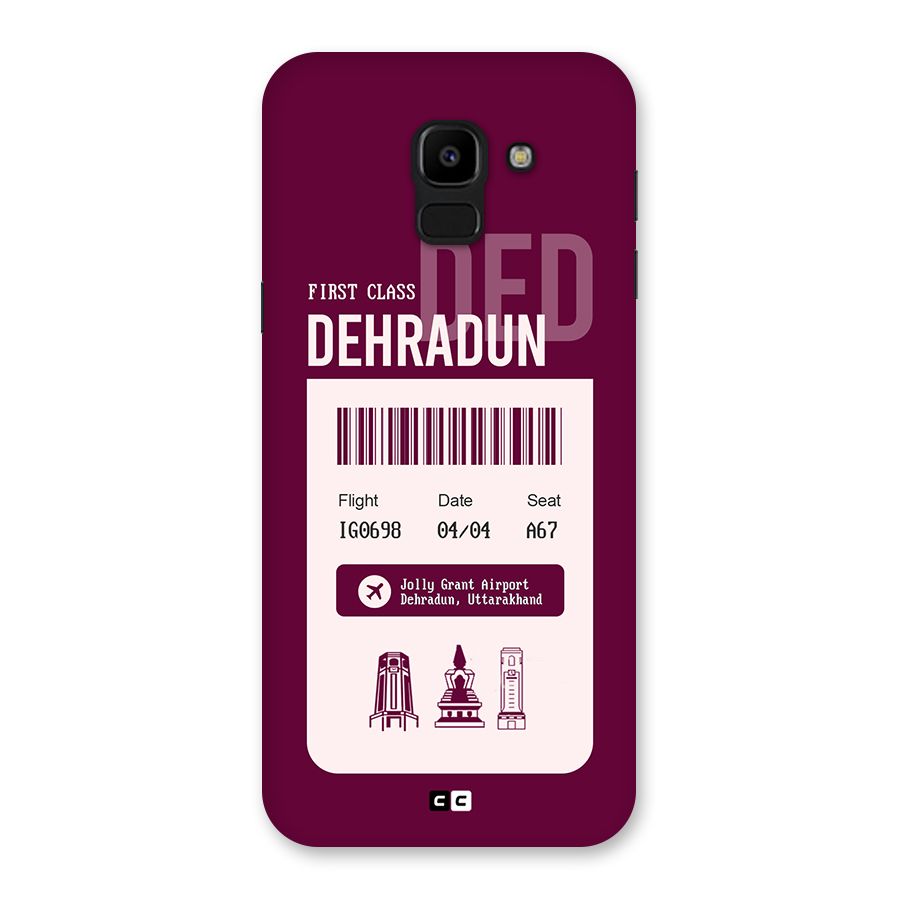 Dehradun Boarding Pass Back Case for Galaxy J6