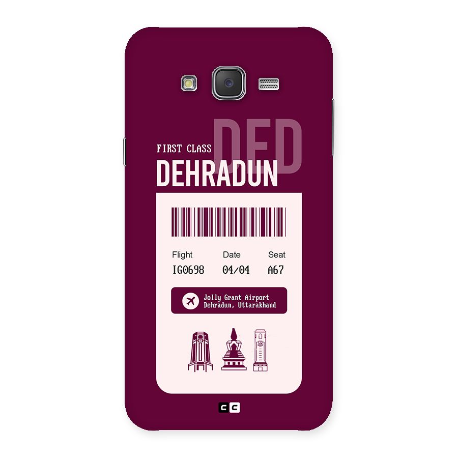 Dehradun Boarding Pass Back Case for Galaxy J7