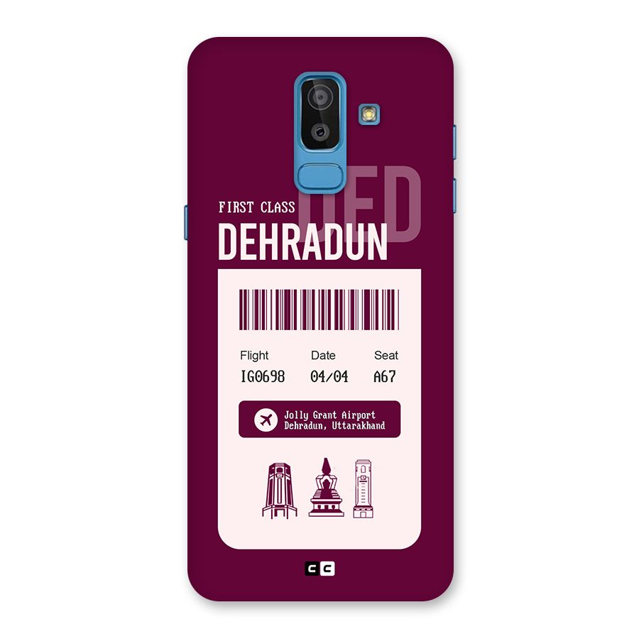 Dehradun Boarding Pass Back Case for Galaxy J8