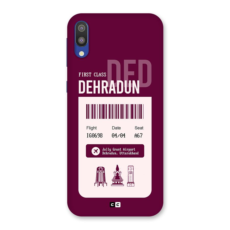 Dehradun Boarding Pass Back Case for Galaxy M10