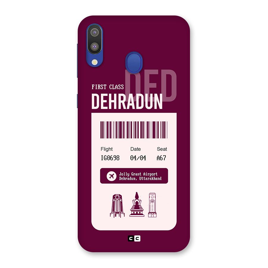 Dehradun Boarding Pass Back Case for Galaxy M20