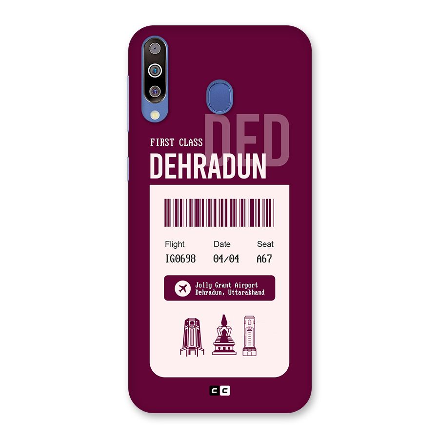 Dehradun Boarding Pass Back Case for Galaxy M30