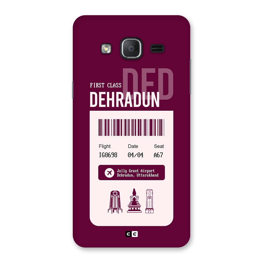 Dehradun Boarding Pass Back Case for Galaxy On7 2015