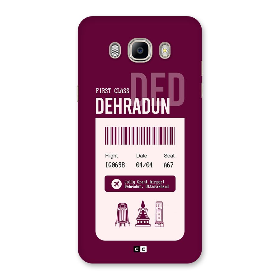 Dehradun Boarding Pass Back Case for Galaxy On8